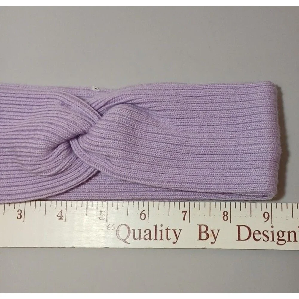 Women’s Thermal Head Band Ear Cover Fleece Winter Head Ear Warmer Lilac Purple